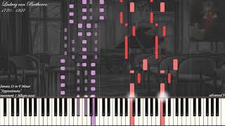 Beethoven  Sonata 23 quotAppassionataquot in F Minor Op 57  Piano Synthesia  Library of Music [upl. by Fee]