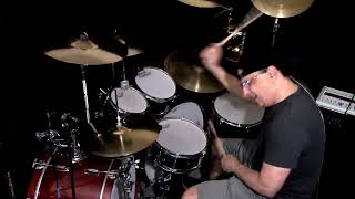 Rush  Freewill  Guitar Solo Section Drum Cover  Mark Goodin drums [upl. by Scoville202]