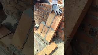 Bricklaying process for eaves slope [upl. by Cayser423]