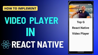 How to add video in React Native  Video Player in React Native  React Native Tutorial [upl. by Sallee]