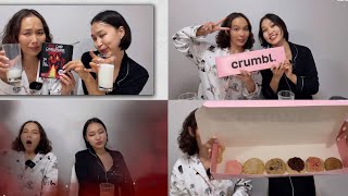 CRUMBL cookies 🍪 and ONE CHIP challenge туршиж үзлээ🌶️ 🥵 🔥 [upl. by Amathiste809]