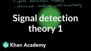 Signal detection theory  part 1  Processing the Environment  MCAT  Khan Academy [upl. by Cline]