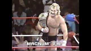 Ernie Ladd vs Magnum T A MidSouth 1984 [upl. by Anaujd]