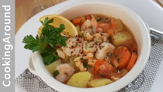 Portuguese Traditional Fish Soup Recipe [upl. by Sollars]