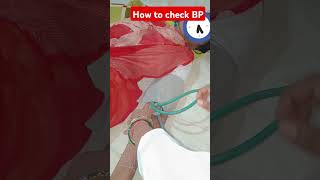 How to check blood pressure bloodpressure bp shorts [upl. by Eniamat]