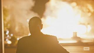 Better Call Saul  S05E07 2020 quotJMMquot  Gus Fring Walking Away From Los Pollos Hermanos Explosion [upl. by Reames279]