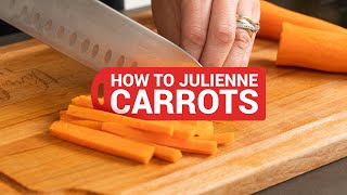 How to Julienne Carrots easy trick [upl. by Assanav]