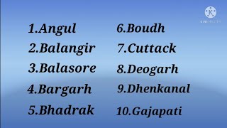 how many districts in OdishaDistricts name of odisha [upl. by Gathers]