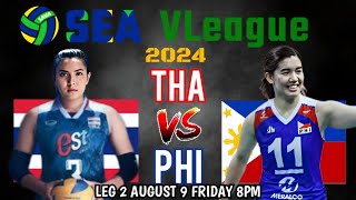 THAILAND vs ALAS PILIPINAS  SEA VLEAGUE 2024 WOMENS TOURNAMENT LEG 2  LIVESCORE [upl. by Ramahs]