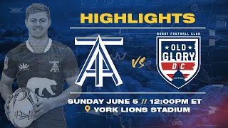 Toronto Arrows  Match Highlights vs Old Glory DC June 5 2022 [upl. by Finbur]