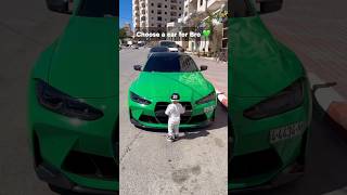 Choose a car for Bro 💚 shorts automobile car carlover bmw [upl. by Maximilian]