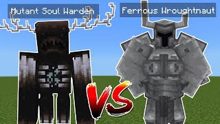 Mutant Soul Warden vs Ferrous Wroughtnaut  Minecraft [upl. by Doria]