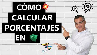 Cómo calcular porcentajes en Excel [upl. by Harwill]