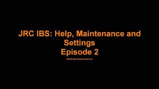 2 Help Maintenance Settings JRC JAN9201 ECDIS [upl. by Grussing]