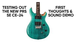 Testing out the new PRS SE CE24 Turquoise  Metal SOUND DEMO Paul Reed Smith CE24 SE [upl. by Leanora]