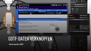 GDTFDATEN VERKNÜPFEN  Vectorworks 2025 [upl. by Hallie]