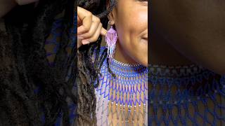 Beadwork of the day  earrings from Colombia  collar by moi seedbeads beadwork [upl. by Germana]