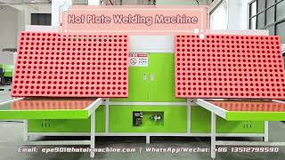 Hot Plate Welding Machine  How to Make Crosslinked EPE Foam Products [upl. by Mikahs]