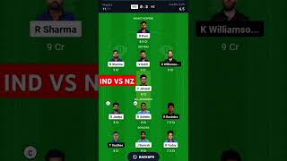 IND VS NZ Test 1nd Dream 11team prediction viralshort [upl. by Annaear]