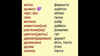 Бу сўзларни билар эдингизми РУС ТИЛИДА [upl. by Ytsur]