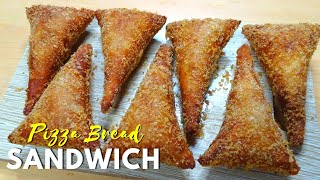 FRY Pizza Bread Sandwich Recipe  No bake Pizza [upl. by Neiv]