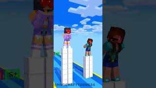 Cargo Skates Love Run Aphmau vs Noob minecraft fyp [upl. by Auoy]