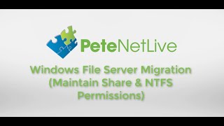 Windows File Server Migration Maintain Share amp NTFS Permissions [upl. by Ecinue]