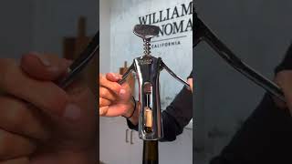 Wine Bottle Opening with Winged Corkscrew [upl. by Kurtis]