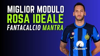 MIGLIOR MODULO E ROSA IDEALE al FANTACALCIO MANTRA  Guida allAsta del Fantacalcio 202425 [upl. by Alysia442]