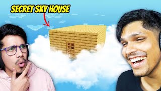 Can You Find My SECRET SKY HOUSE in Minecraft Ft GamerFleet [upl. by Olyhs321]