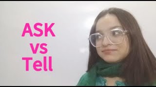 ASK vs TELL  English Grammar  English Vocabulary english englishgrammar esl [upl. by Saville2]