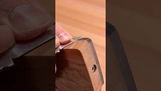 Cleaning the sides Glue customguitar handcrafted guitarbuilding custom handmade guitar wood [upl. by Aryam342]