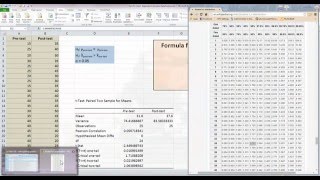 How To Calculate Students t Statistic Dependent Samples using Data Analysis Tools in Excel [upl. by Meehar717]