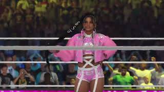 WWE 2K24 Bianca Belair RING ENTRANCE [upl. by Lyj]