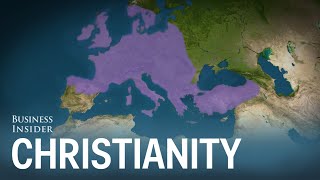 Animated map shows how Christianity spread around the world [upl. by Oflodor]