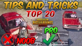 Top 20 Tips and Tricks in PUBG MOBILE for beginners FROM NOOB TO PRO GUIDE 2 [upl. by Earley]