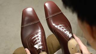 Making HANDMADE Classic Shoes in a Vintage Freudenberg Leather [upl. by Aip]