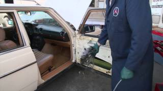 Problems Inside Mercedes Door 1975 to 1995 Benz Series Part 17 w Kent Bergsma [upl. by Dulcle680]