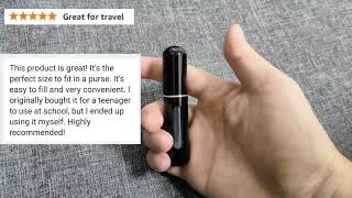 Perfume travel refillable cologne spray bottle [upl. by Neelasor]