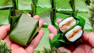 KALAU PUNYA BERAS KETAN DAN DAUN PISANG BUAT KUE TRADISIONAL INI ENAK PULEN LEGIT RESEP LEMPER [upl. by Zelazny]