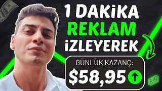 YENİ SİTE 1 DAKİKALIK REKLAM İZLEYEREK 5 PARA KAZAN 💰 İnternetten Para Kazanma Yolları 2024 [upl. by Mungo776]