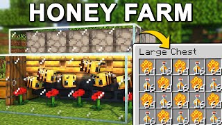 The BEST Honey Farm in Minecraft 121 Tutorial [upl. by Kristen532]