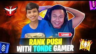 RANK PUSH WITH TondeGamer FREE FIRE LIVE🔥┃🔴LIVE🔴 [upl. by Ong]