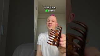 CUTESY HAIR HACK 🥰 hair hairstyle funny youtubeshorts shorts bald [upl. by Eidna]