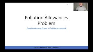 MicroEconomics Pollution Permit Practice Problem [upl. by Hank]