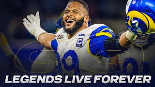 Aaron Donald Announces His Retirement  Legends Live Forever [upl. by Aihsekal873]