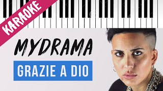 MYDRAMA  Grazie a DioRegistrazione 326  X Factor 14  Piano Karaoke con Testo [upl. by Attehcnoc]