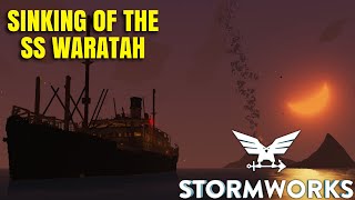 Sinking of the SS Maratah  Stormworks Build and Rescue [upl. by Maxi]