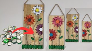 GAZOZ KAPAKLARINDAN GERİ DÖNÜŞÜM♻️♻️♻️ hobby diy decoration [upl. by Antons]