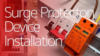 SURGE PROTECTION DEVICE how to install  fusebox electrician [upl. by Resneps]